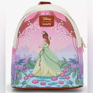 NWT Disney Princess Cream and Brown Backpack